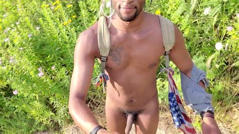 Kennie Jai Walks Naked In A Park With His Big Black Dick And Gets Caught