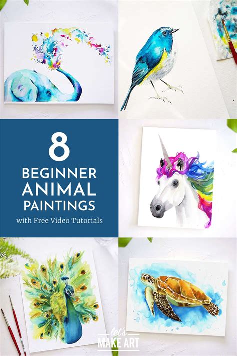 wild animal painting ideas 11