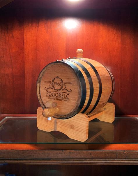 Free Shipping 1 Liter Personalized Oak Whiskey Barrel Custom American