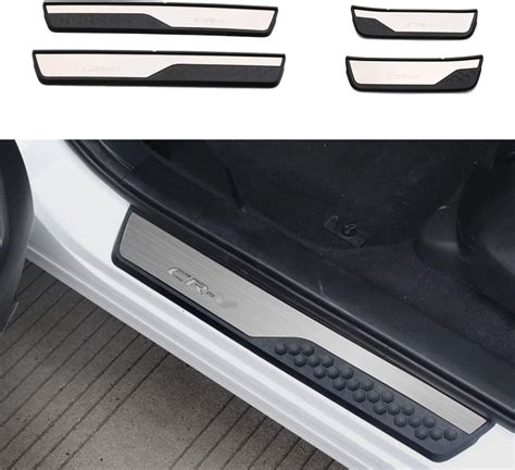 Amazon Cebat Pcs Stainless Steel Car Door Sill Scuff Plate Guard