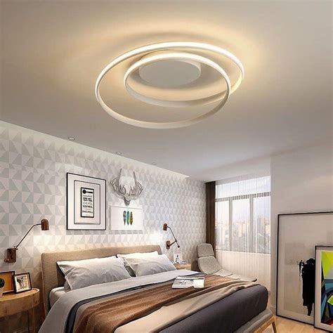 Plafoniera Da Soffitto Led W Da Interno Design Cerchio Spirale Bianco