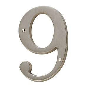 Baldwin Solid Brass House Numbers 4 75 High Door Accessories 9