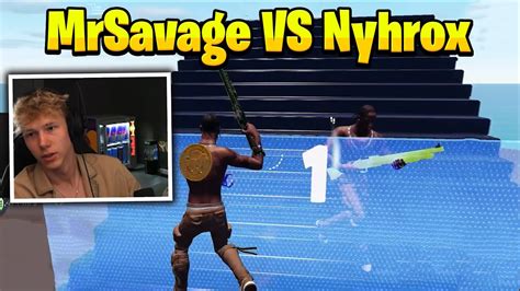 MrSavage VS Nyhrox 1v1 Buildfights YouTube