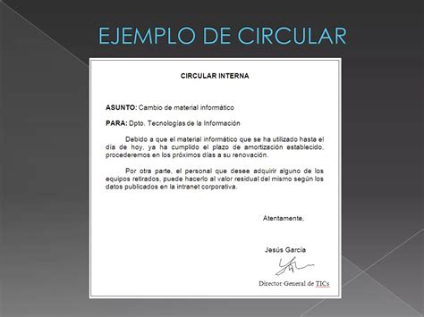 La Circular Y La Esquela PPT