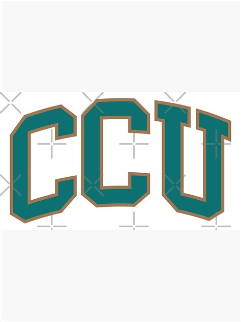 Ccu College Font Curved Poster For Sale By Scollegestuff Redbubble