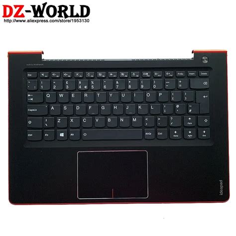 UK English Backlit Keyboard With Touchpad Shell Palmrest Upper Case