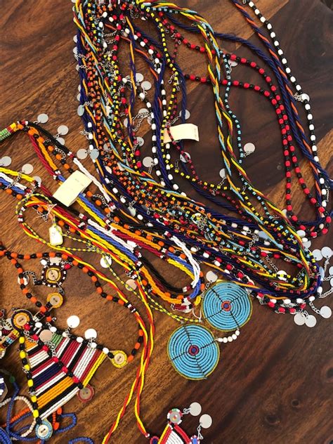 Circular Beaded Pendant Necklace From The Maasai Mara Gem