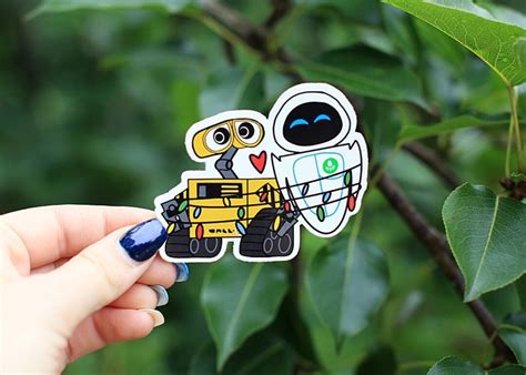 Walle And Eve Sticker Sticker Walle Sticker Gift Stickers Laptop