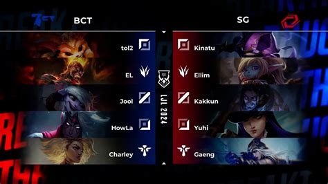 Ljl Speing Day Bct Vs Sg Game Youtube