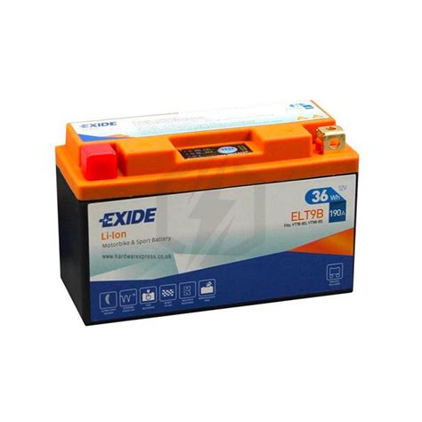 Batterie Moto YT9B BS Exide Lithium Li Ion 12V 3AH 190A ELT9B YT9B BS