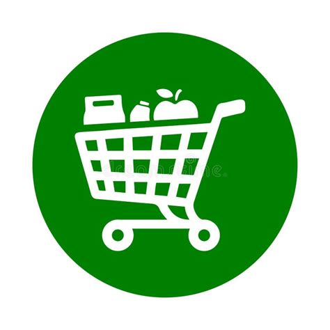 Cone De Compras De Marketing Cesto Desenho Do Vetor Verde Ilustra O