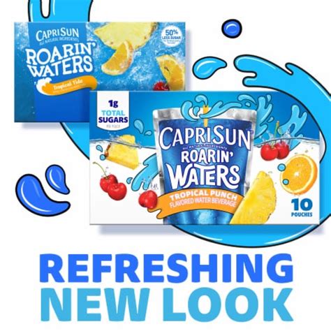 Capri Sun Roarin Waters Tropical Tide Flavored Water Kids Drink