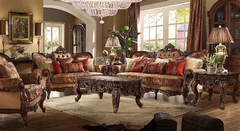 Victorian Leather Sofa Set | Baci Living Room