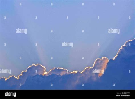 God rays and clouds Stock Photo - Alamy