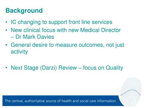 Ppt Clinical Quality Indicators Martin Orton Powerpoint