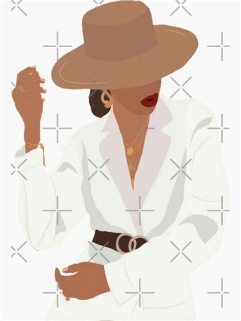 Black Woman In Suit Sticker For Sale By Patricia256 Redbubble