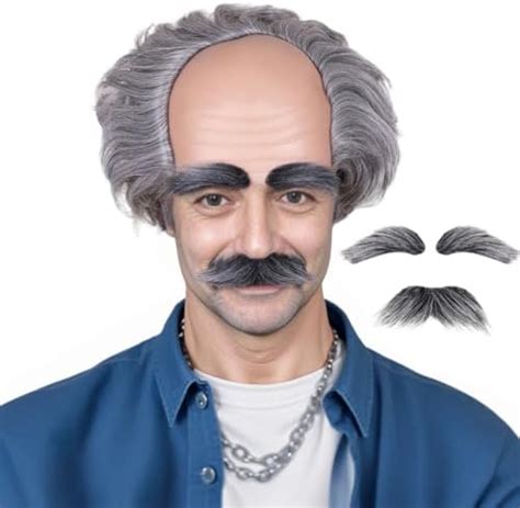 City Costume Wigs Balding Mens Wig With A Rubber Top Old