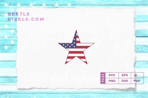 star american flag By cuttingsvg | TheHungryJPEG