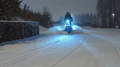 Man Turns Bespoke Electric Cargo Bike Into Very Practical Snow Plow