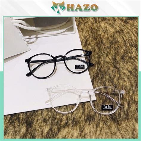 Mắt Kính Gọng Cận Form Tròn Tata Dễ Thương Hot Trend Hazo Shopee Việt Nam