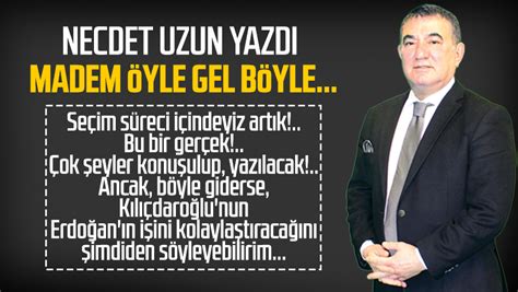 Necdet Uzun Yazd Madem Yle Gel B Yle Samsun Haber Samsun Son