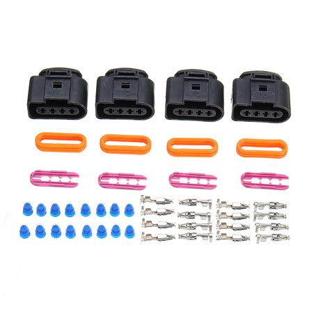 4 Set Ignition Coil Connector Repair Kit For Audi VW