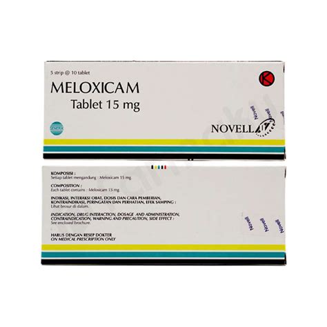 Meloxicam 15 Mg Tablet Novell Farmaku