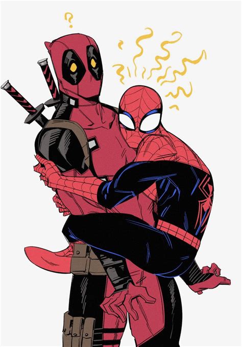 Spideypool Spiderman X Deadpool By 77teafor Twitter In 2024 Deadpool And Spiderman