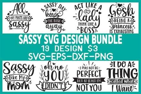 18 Funny Sassy Svg Bundle Fonts Svg Bundle Svg Files For Cricut Designs And Graphics