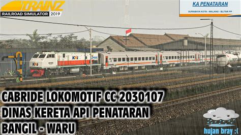 Cabride Lokomotif Cc Dinas Kereta Api Penataran Di Tengah Hujan