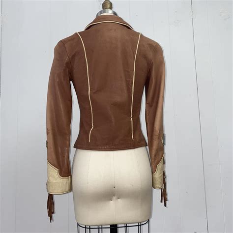 East West Womens Brown And Blue Jacket Depop