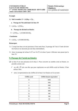 Chapitre Les Syst Mes De Num Ration Pdf