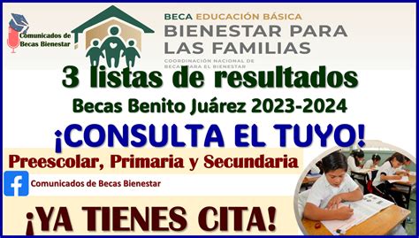 TERCERA LISTA DE RESULTADOS de las Becas Benito Juárez 2023 2024