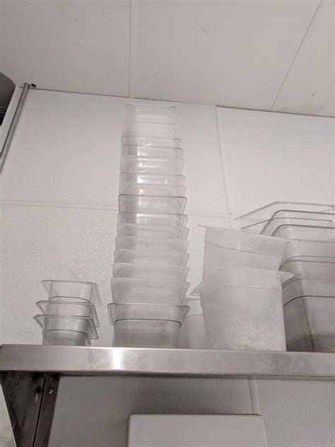 Meanwhile... In the kitchen. Stacking containers : r/KitchenConfidential