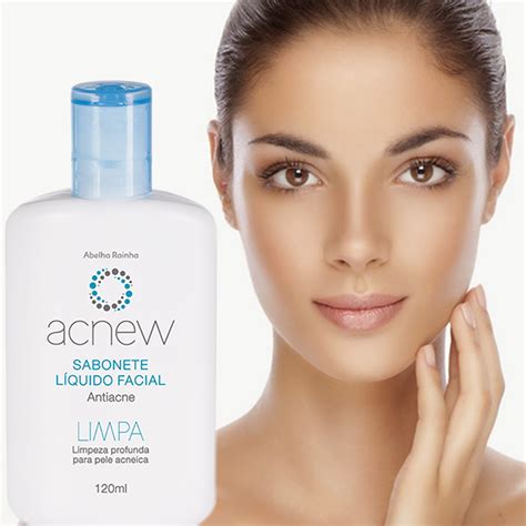 Sabonete Líquido Facial Antiacne Acnew Abelha Rainha 120 ml Limpeza