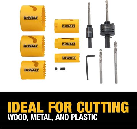 Dewalt Hole Saw Kit Standard Electricians Set Bi Metal D180002