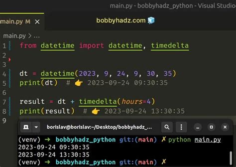 Datetime Set Hour Python