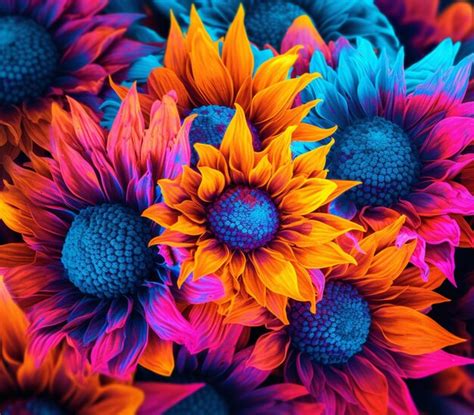 Premium Ai Image Brightly Colored Flowers Are Arranged In A Bouquet