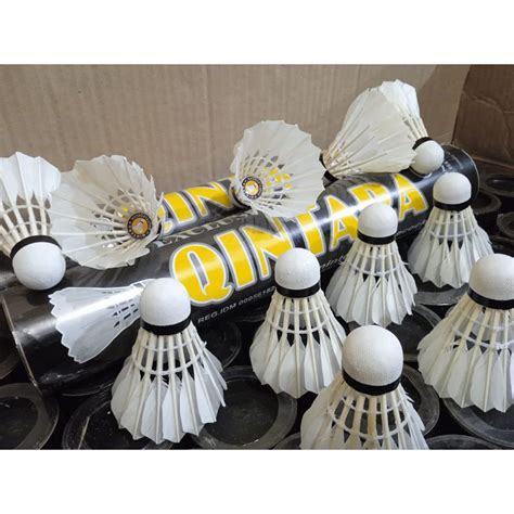 Shuttlecock Qintara Kok Bulu Tangkis Bola Badminton Kock Lazada Indonesia