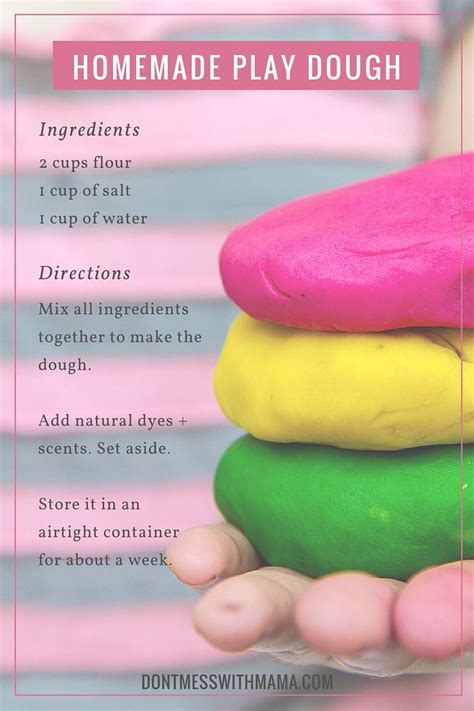 Diy Natural Play Dough Scented With Essential Oils Homemade Playdough