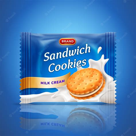 Premium Vector Sandwich Cookies Or Cracker Package Design Easy Used