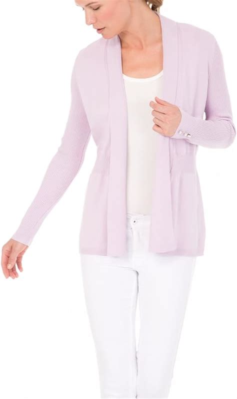 Verve Ami Long Sleeve Cozy Cardigan With Ribbed Sleeves And Cinched