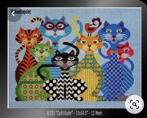 Cats Embroidery Crochet Felt Pinterestj Hermans