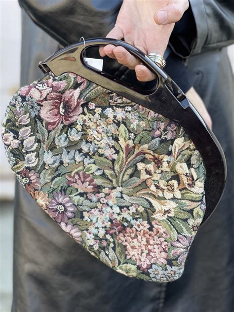 Vintage Floral Tapestry Handbag Hotbox Vintage