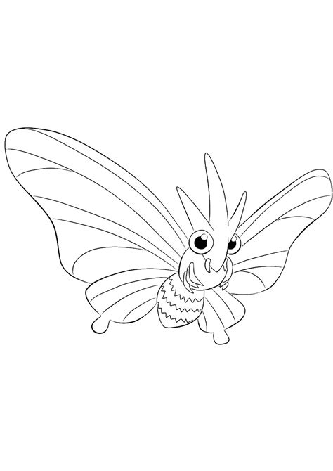 Venomoth Pokemon Imprimable Coloriages Et Livres En Pdf The Best Porn