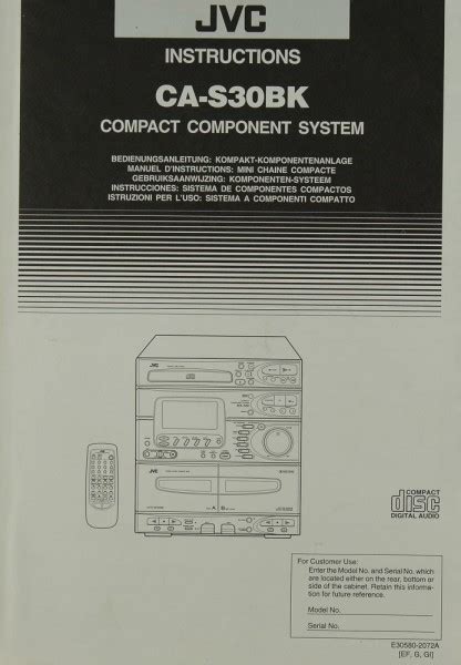 Complete Systems Jvc Manuals Hifi Literature Spring Air