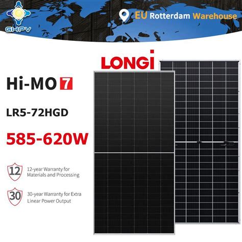 Longi Hi Mo 7 Lr5 72hgd 585 Watts 590W 595W 600W Dual Glass 605W 610W