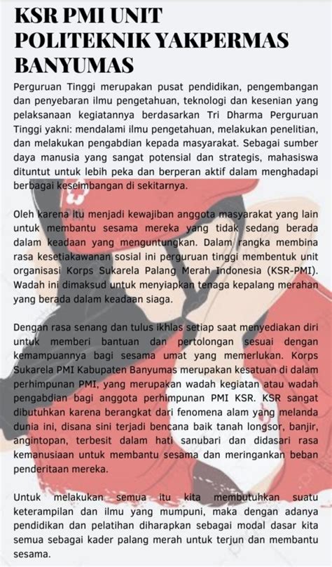 Ksr Politeknik Yakpermas Banyumas KSR Yakpermas