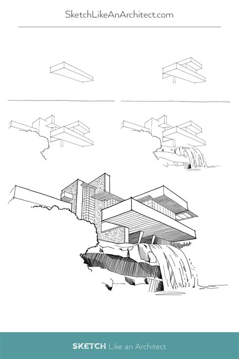 Step by step guide for drawing buildings like an architect – Artofit