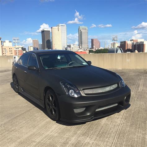 2004 G35 Sedan Matte Black Wrap - G35Driver